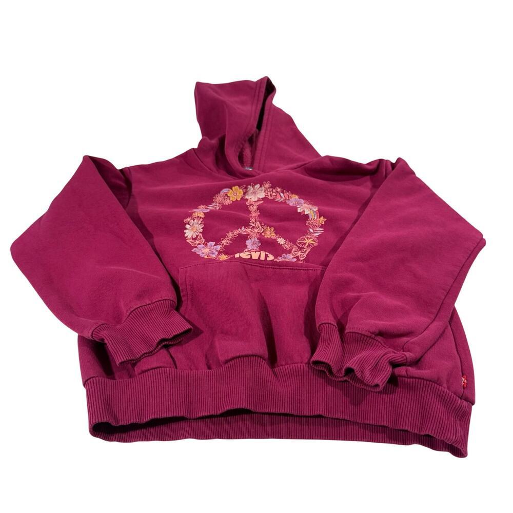 Levi's Girl Medium 7/8 Pullover Pink Sweater